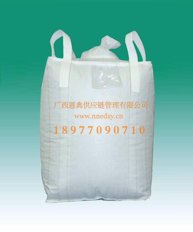 加厚方形耐磨集裝袋包裝袋  四吊環(huán)白色噸袋吊裝袋 淀粉噸袋太空包